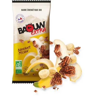 Baouw Barre Extra Bio 50g - Banane-Pécan Jaune