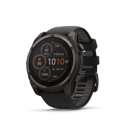 Garmin Fenix 8 Sapphire Solar Titane 51mm Carbon Gray 