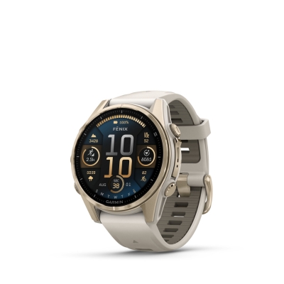 Garmin Fenix 8 Sapphire Amoled 43 mm Soft Gold Gris