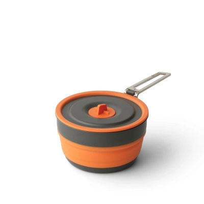 Sea To Summit Frontier Ul Collapsible One Pot Cook Set - [3 Piece] 1L Pot Orange