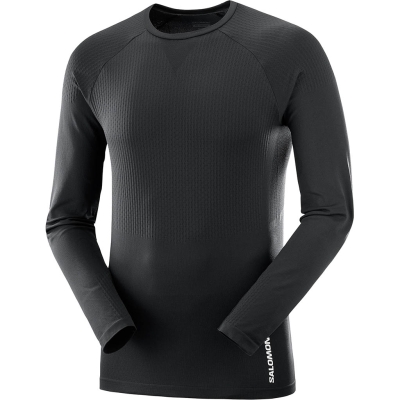 Salomon Sense Aero Long Sleeve Shirt Hombre Negro