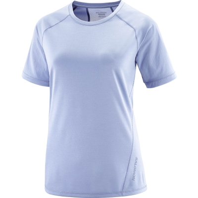 Salomon Outline Shirt Woman Blue
