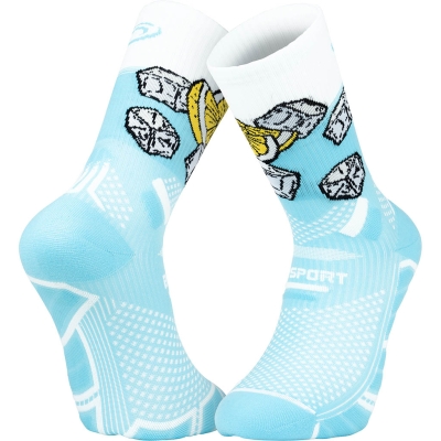 BV Sport Socquette Trail Ultra.2 Collector ”Nutri” Blue Lagoon Bleu