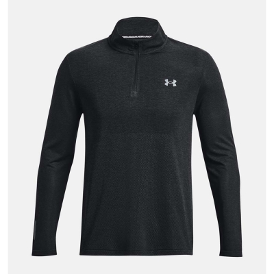 Under Armour Seamless Stride 1/4 Zip Homme Noir