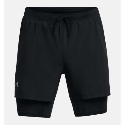 Under Armour Launch 5 2in1 Short Homme Noir