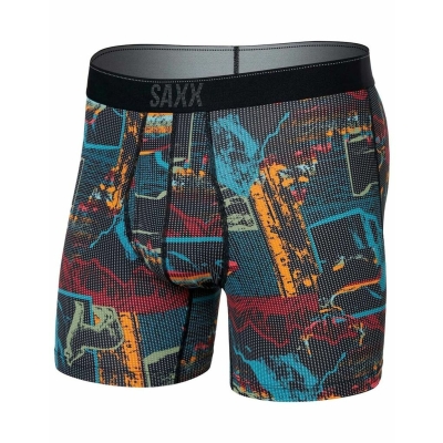 Saxx Quest Quick Dry Mesh Boxer Brief Fly Men Black