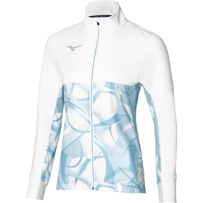 Mizuno PARIS ATH HYBR WARMUP JACKET Vrouw Blauw
