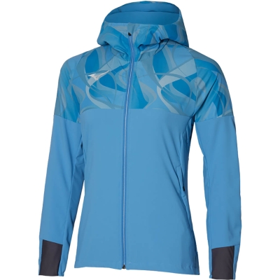 Mizuno PARIS ATHLETE HOOD JACKET Vrouw Blauw