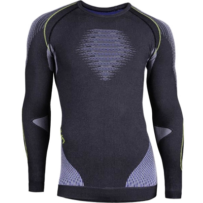 Uyn Evolutyon Underwear Shirt Long Sleeve Melange Men Navy blue