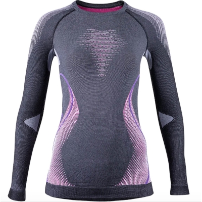 Uyn Evolutyon Underwear Shirt Long Sleeve Melange Woman Grey