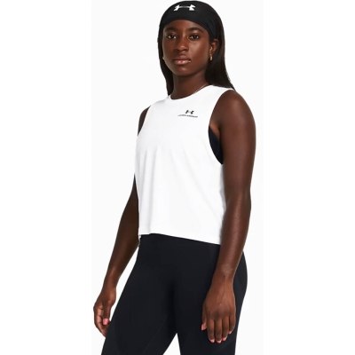 Under Armour Vanish Energy Crop Tank Frau Grau