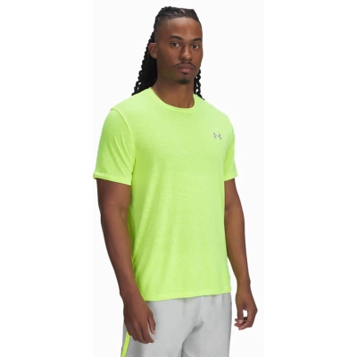 Under Armour LAUNCH CAMO SHORTSLEEVE Homme Jaune fluo