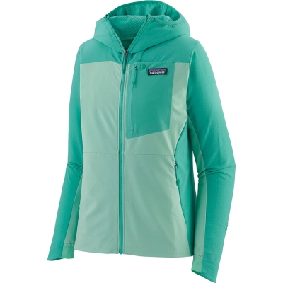 Patagonia R1 Crossstrata Hoodie Woman Green