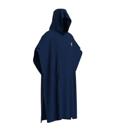 Arena Cotton Poncho Bleu