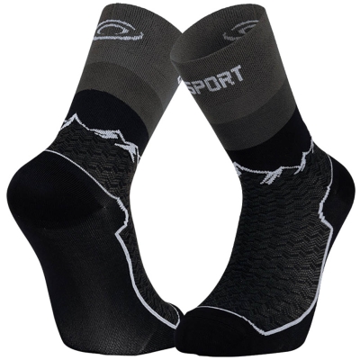 BV Sport Chaussettes Double GR Haute - Polyamide Noir Noir