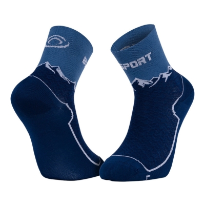 BV Sport Socquette Double Gr Mid - Polyamide Bleu Navy Bleu