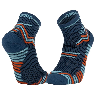 BV Sport Socquette Trail Ultra Bleu/Orange Blau