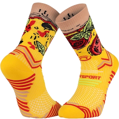 BV Sport Socquette Trail Collector Nutri Pizza Giallo