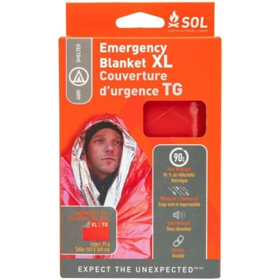Sol Couverture de survie Double Orange