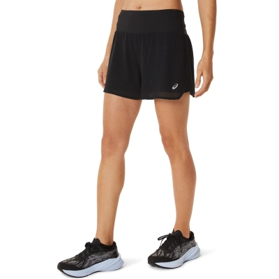 Asics Ventilate 2In1 3.5 Inches Short Mujer Negro