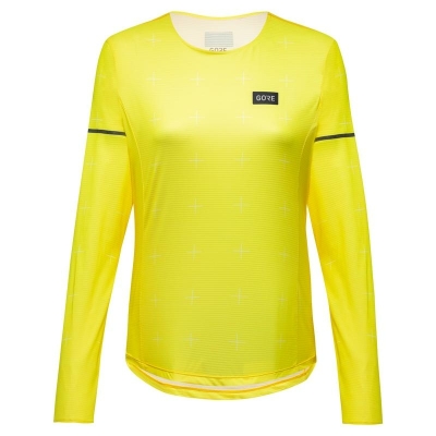 Gore Wear Contest Long Sleeve T-Shirt Femme Jaune