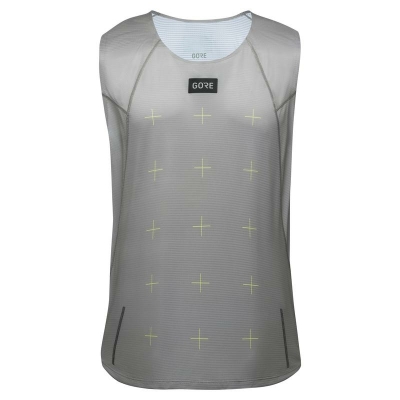 Gore Wear Contest Daily Singlet Hombre Gris