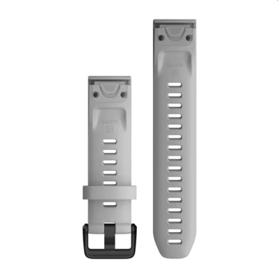 Garmin Powder Gray Silicone - Quick Fit - 20mm - Fenix 5S/5S Plus /Fenix Gris