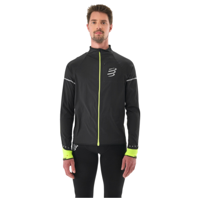 Compressport Hurricane Windproof Jacket Flash Mann Schwarz