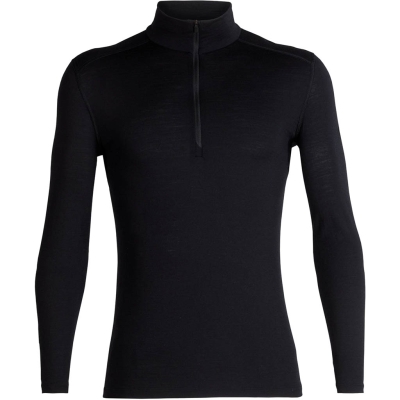 Icebreaker 200 Oasis Long Sleeve Half Zip Hombre Negro