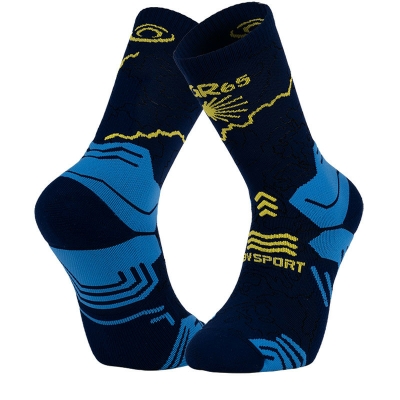 BV Sport Socquette Trek Gr ”Haute - Polyamide” Gr65 Bleu