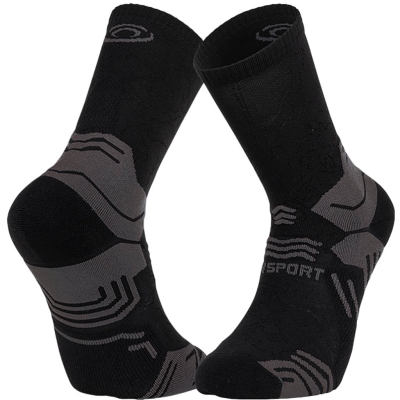 BV Sport Socquette Trek Gr Haute - Polyamide Noir