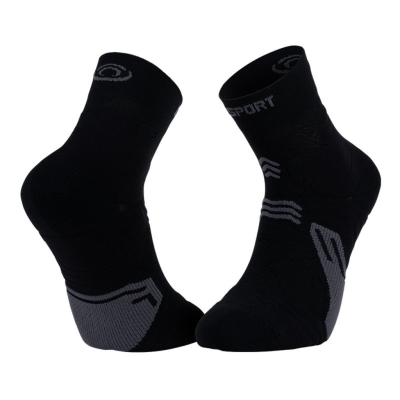 BV Sport Socquette Trek Gr Mid - Polyamide Noir