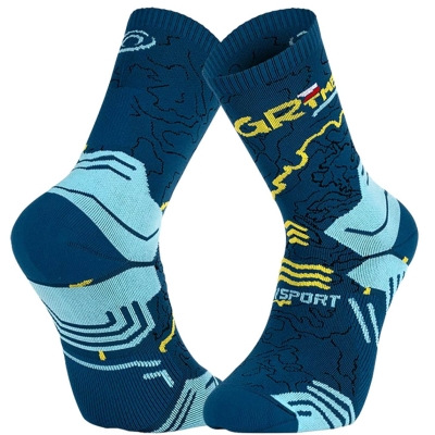 BV Sport Socquette Trek Gr Haute - Polyamide Grtmb Bleu
