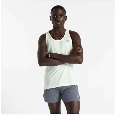 New Balance Athletics Singlet Hombre Verde agua