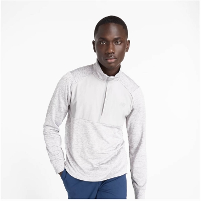 New Balance Athletics Heat Grid 1/2 Zip Men Grey
