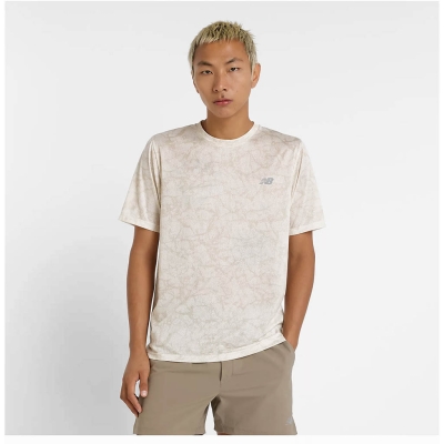 New Balance Athletics Printed T-Shirt Men Beige