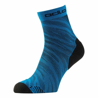 Odlo Socks Quarter Ceramicool Run Graphic - Plain 2 Pack Hombre