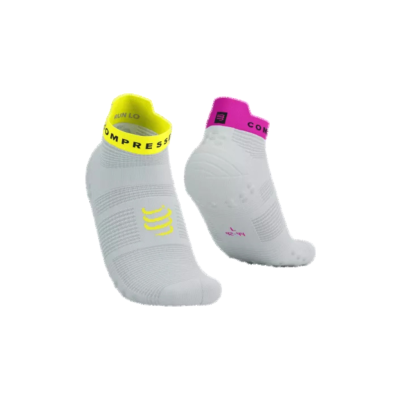 Compressport Pro Racing Socks V4.0 Run Low Blanc