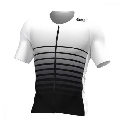 Zerod Racer TTSinglet Homme Blanc et noir