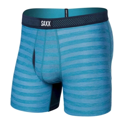 Saxx Droptemp Cooling Mesh Boxer Brief Fly Hombre Azul