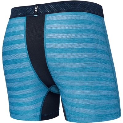 Saxx Droptemp Cooling Mesh Boxer Brief Fly Men Blue