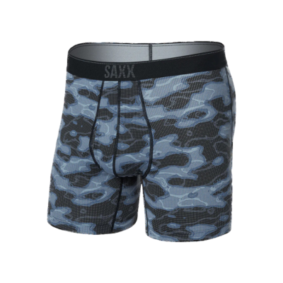 Saxx Quest Quick Dry Mesh Boxer Brief Fly Men Blue