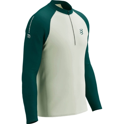 Compressport Trail Half Zip Long Sleeve Tshirt Mann Grün