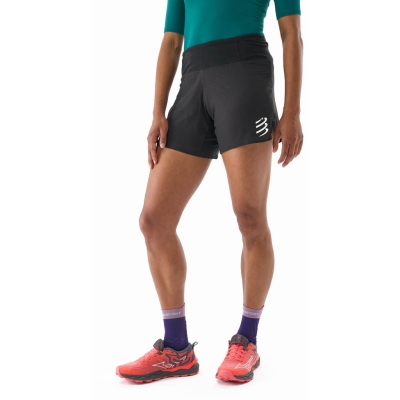 Compressport TRAIL RACING SHORT W Mujer Negro