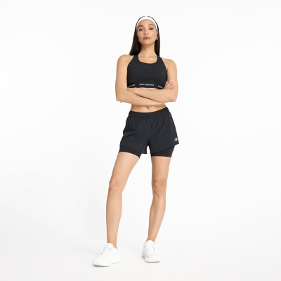 New Balance RC 2-in-1 Short 3” Mujer Negro