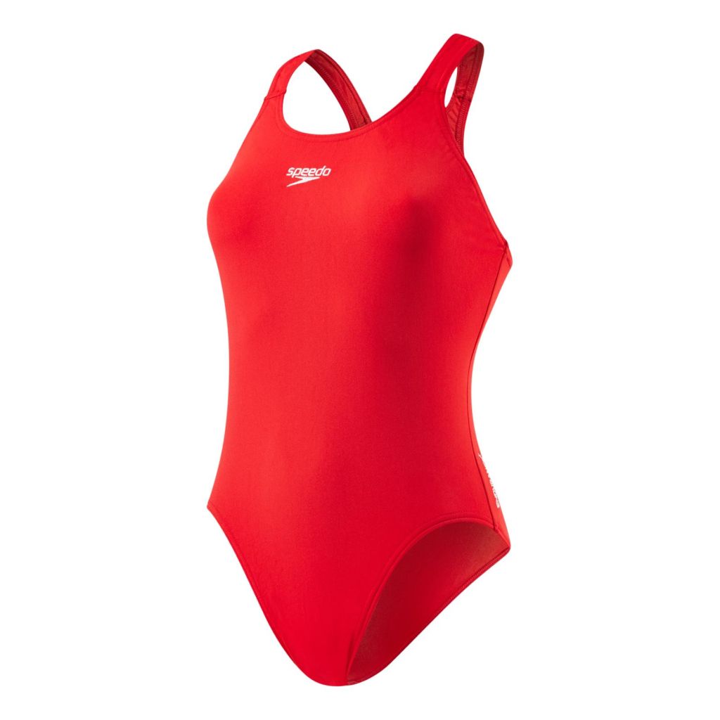 Maillot Bain 1 Piece Essential Endurance Medalist Speedo Rouge Modele Femme