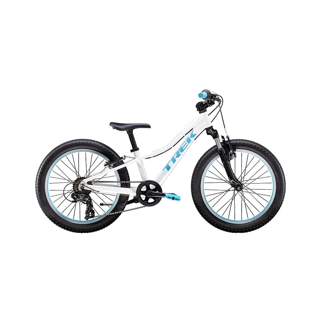 トレック　『PRECALIBER 20』　ホワイト/水色 20″ Trek Precaliber White - The Cycle Haus: Bikes & Brews