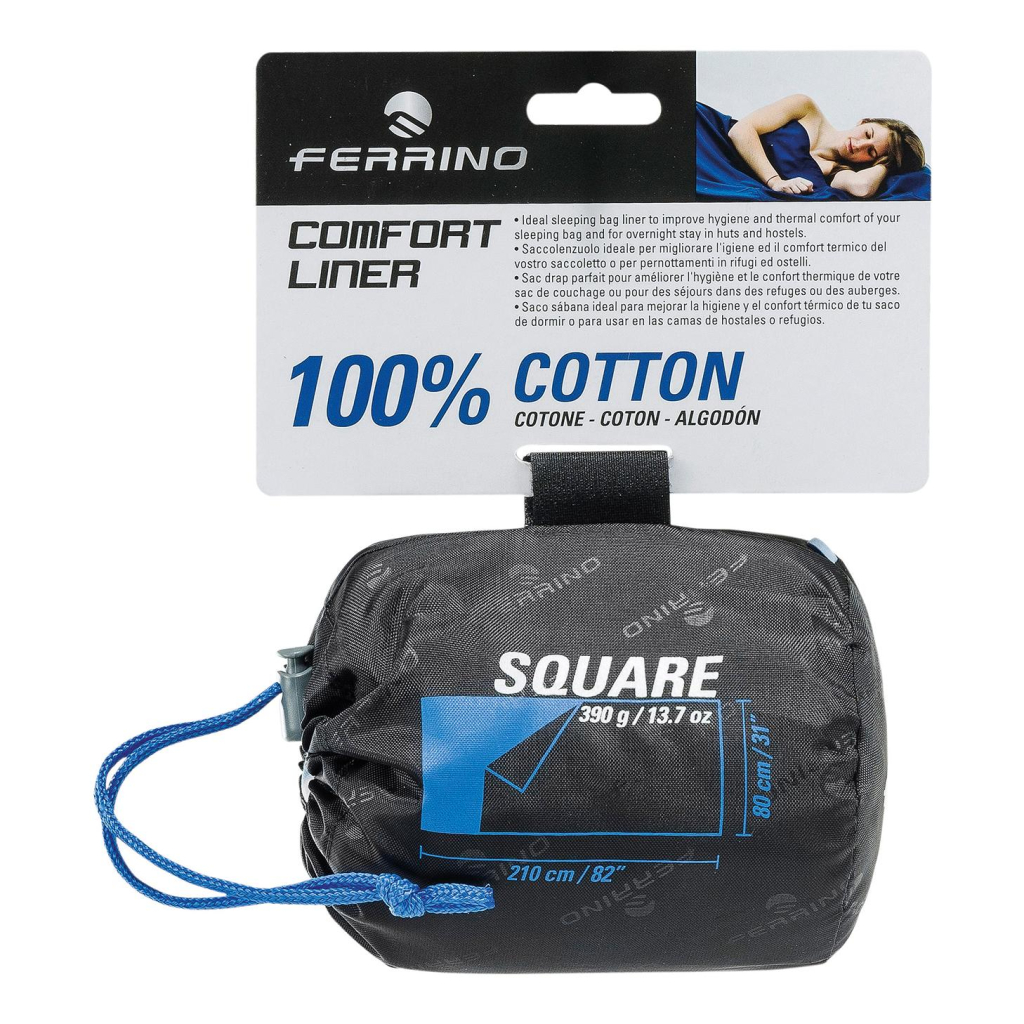 Ferrino Pro Liner – Drap Housse Pour Sac De Couchage, Couleur Bleu – Améliore Hygiène Et Confort Thermique - 6