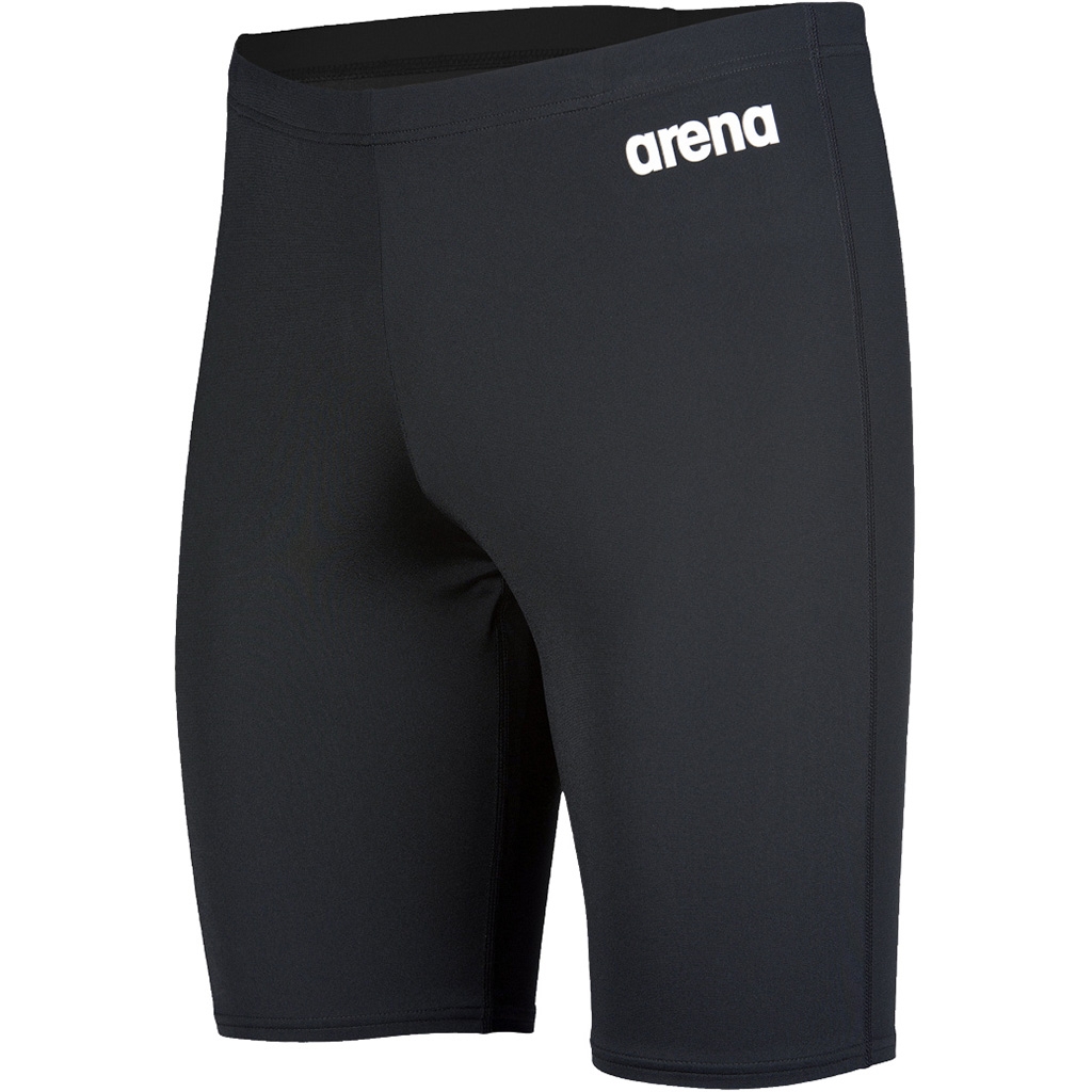Arena Team Swim Jammer Solid Black White Lepape