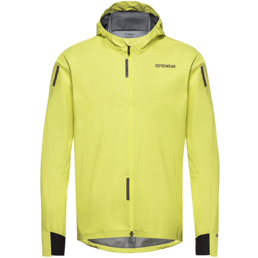 Gore Wear Concurve GORE TEX Jacket Mens Lime Yellow LEPAPE